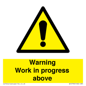 Warning Work in progress above